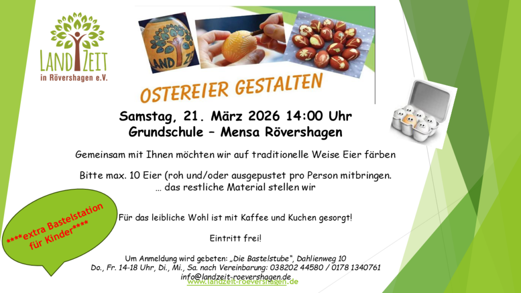 Flyer Ostereier gestalten März 2026
