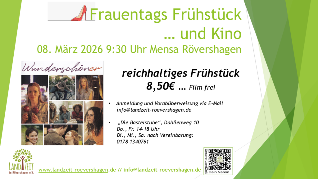 Flyer Frauentags Frühstück und Kino 08. März 2026